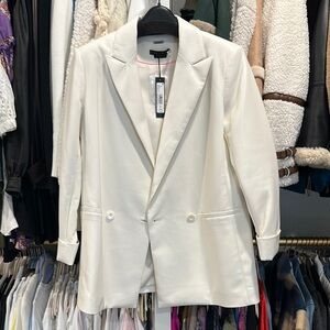 Alice + Olivia Ecru Blazer